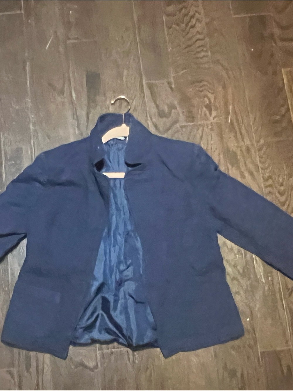Kim Rogers Deep Navy Open-Front Blazer